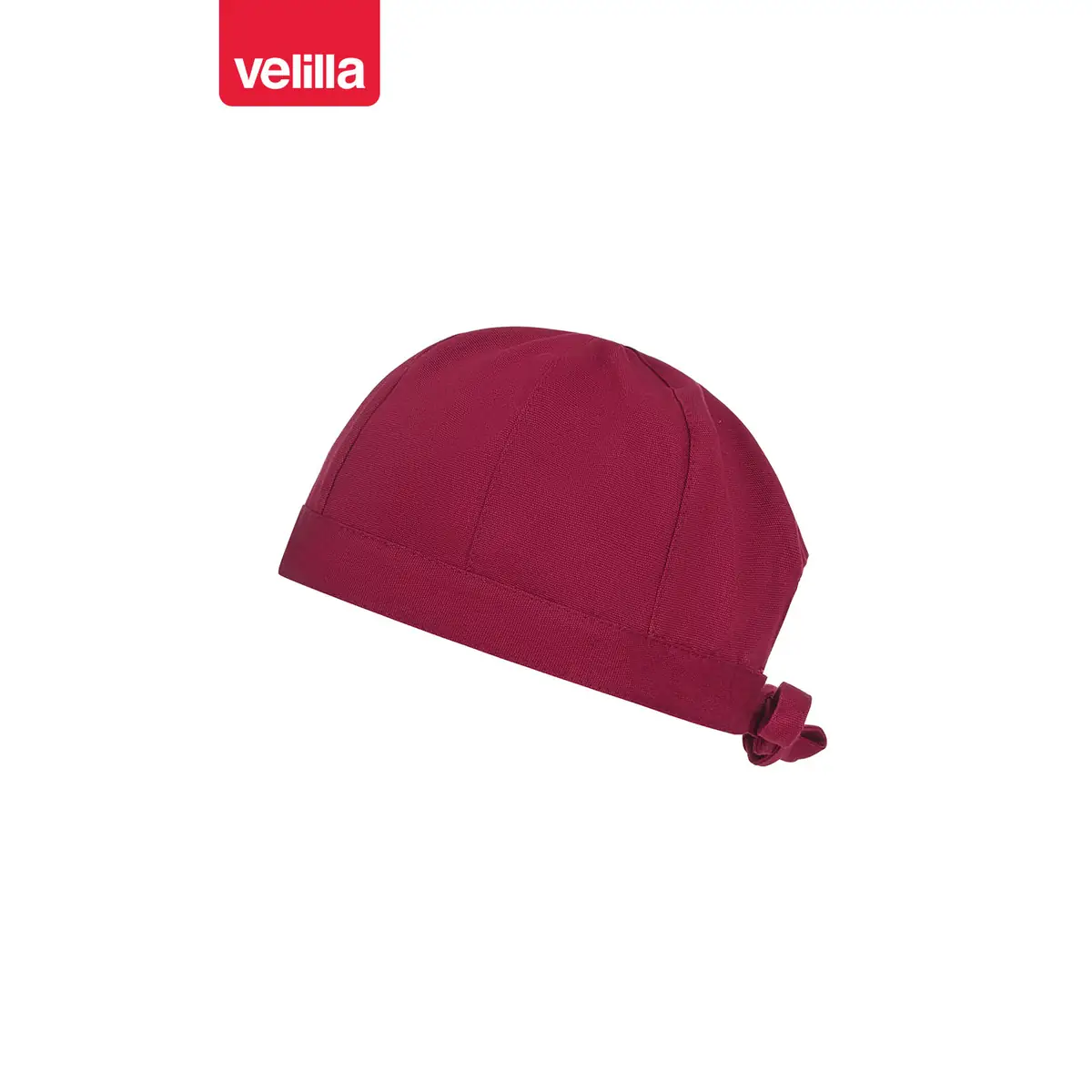 Gorro de cocina Velilla PISCO 404015 7 Gorro de cocina Velilla PISCO 404015 Granate, vista perspectiva frontal