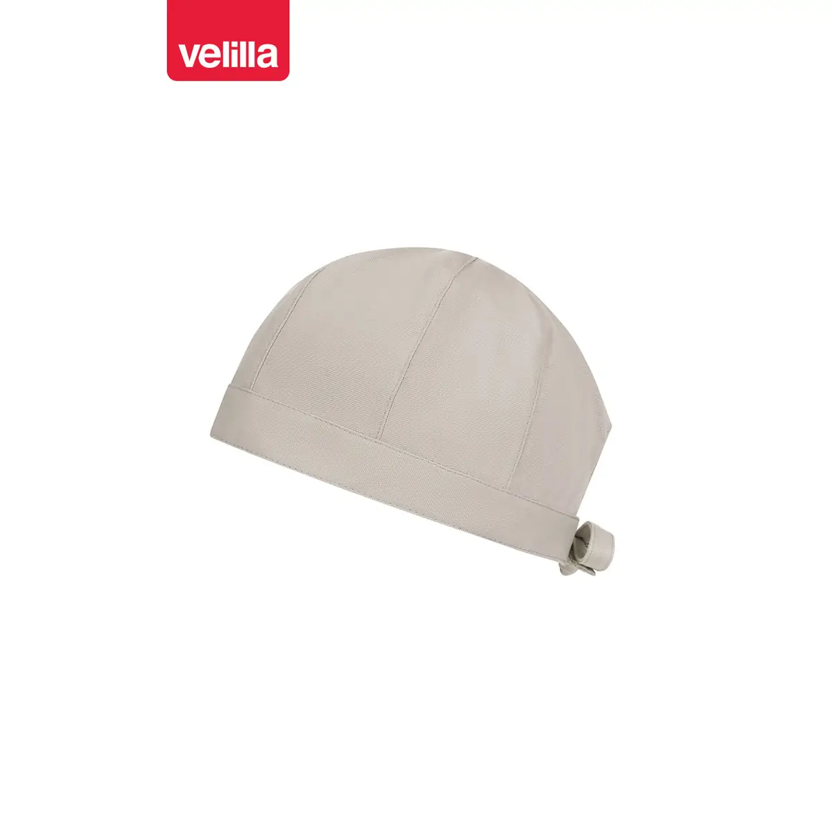 Gorro de cocina Velilla PISCO 404015 5 Gorro de cocina Velilla PISCO 404015 Almendra, vista perspectiva frontal