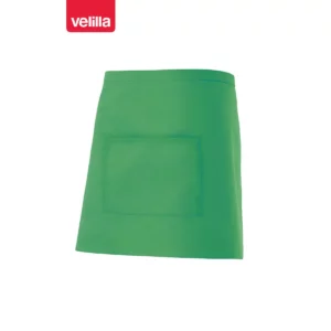 Delantal corto con bolsillo Velilla 404201 Verde, vista frontal