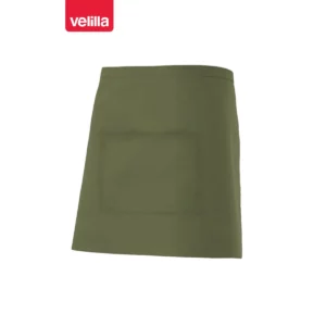 Delantal corto con bolsillo Velilla 404201 Verde caza, vista frontal