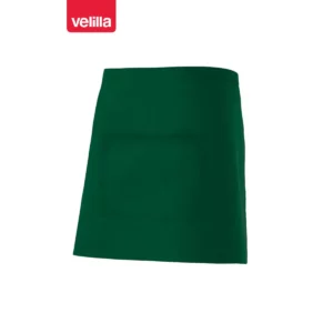 Delantal corto con bolsillo Velilla 404201 Verde bosque, vista frontal