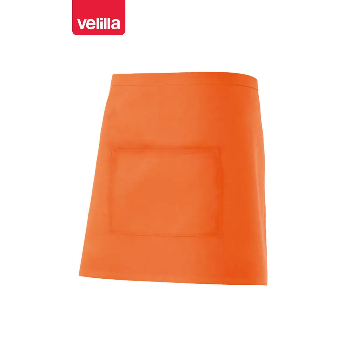Delantal corto con bolsillo Velilla 404201 19 Delantal corto con bolsillo Velilla 404201 Naranja, vista frontal
