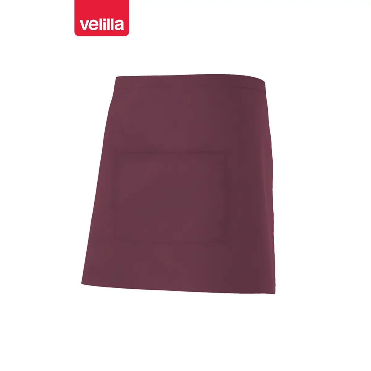 Delantal corto con bolsillo Velilla 404201 23 Delantal corto con bolsillo Velilla 404201 Granate, vista frontal