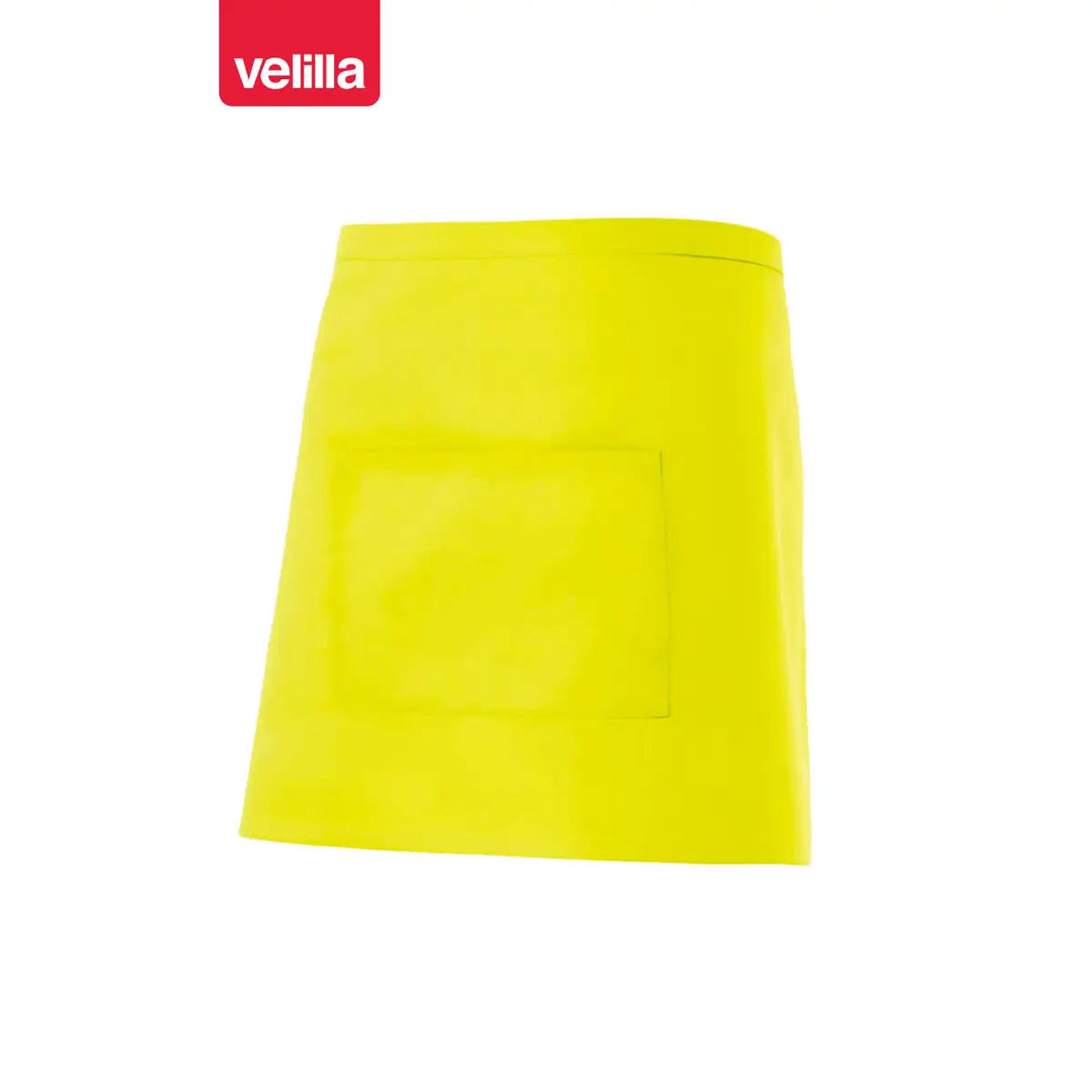 Delantal corto con bolsillo Velilla 404201 17 Delantal corto con bolsillo Velilla 404201 Amarillo flúor, vista frontal