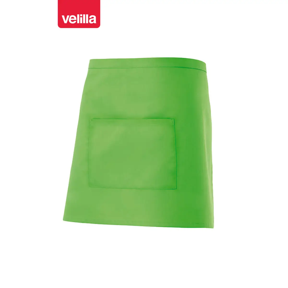 Delantal corto con bolsillo Velilla 404201 11 Delantal corto con bolsillo Velilla 404201 Verde lima, vista frontal