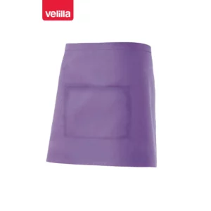 Delantal corto con bolsillo Velilla 404201 Morado, vista frontal