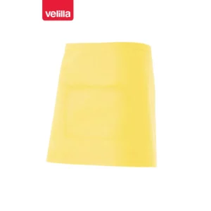 Delantal corto con bolsillo Velilla 404201 Amarillo claro, vista frontal