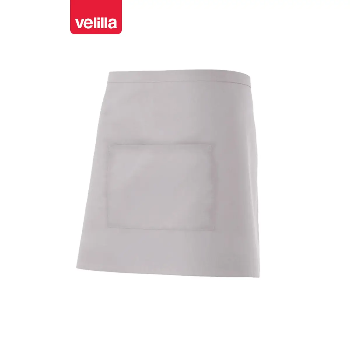 Delantal corto con bolsillo Velilla 404201 2 Delantal corto con bolsillo Velilla 404201 Gris hielo, vista frontal