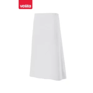 Delantal largo Velilla 404202 Blanco, vista frontal