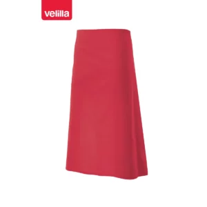Delantal largo Velilla 404202 Rojo coral, vista frontal