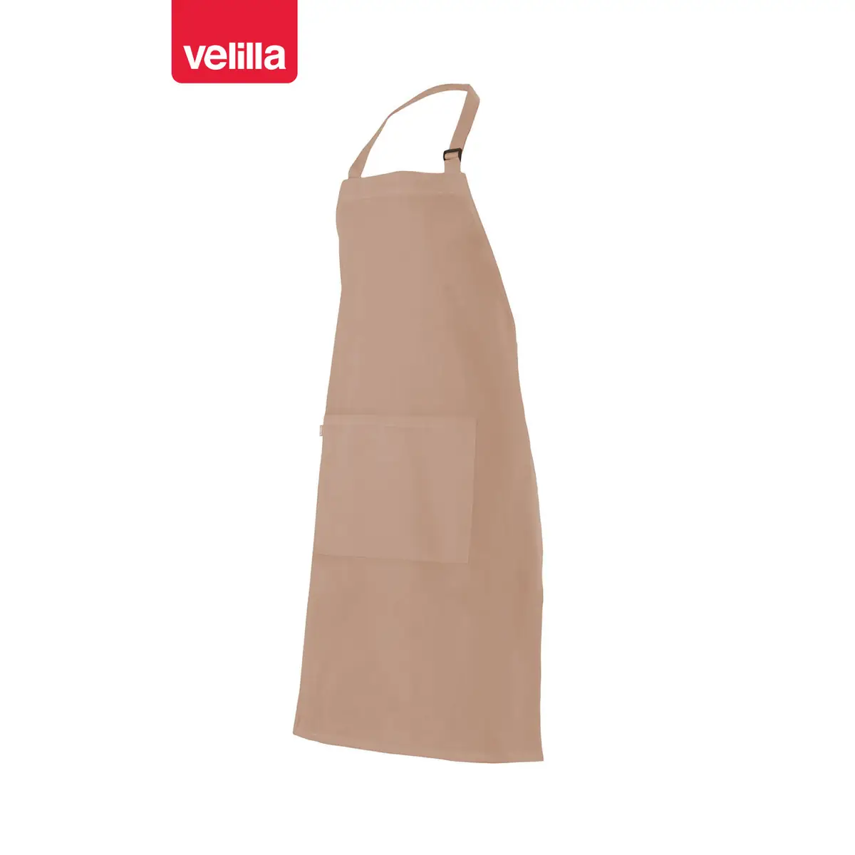 Delantal con peto y bolsillo Velilla 404203 15 Delantal con peto y bolsillo Velilla 404203 Beige, vista perspectiva frontal