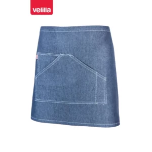 Delantal corto dénim Velilla 404206 dénim azul oscuro, vista frontal