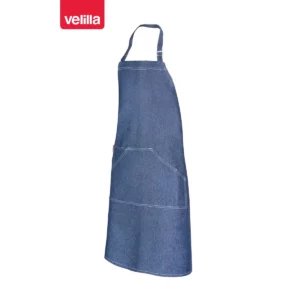 Delantal dénim con peto Velilla 404207 dénim azul oscuro, vista frontal