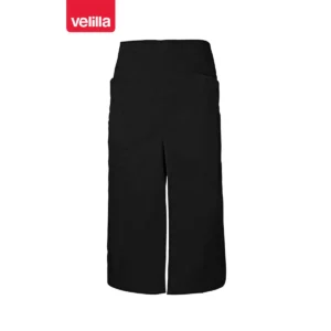 Delantal largo con abertura Velilla 404209 Negro, vista frontal