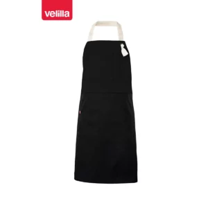 Delantal con peto bicolor Velilla 404210B Negro, vista frontal