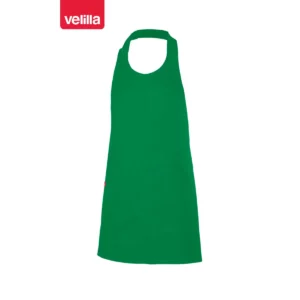 Delantal corto con peto abotonado Velilla 404212 Verde, vista frontal
