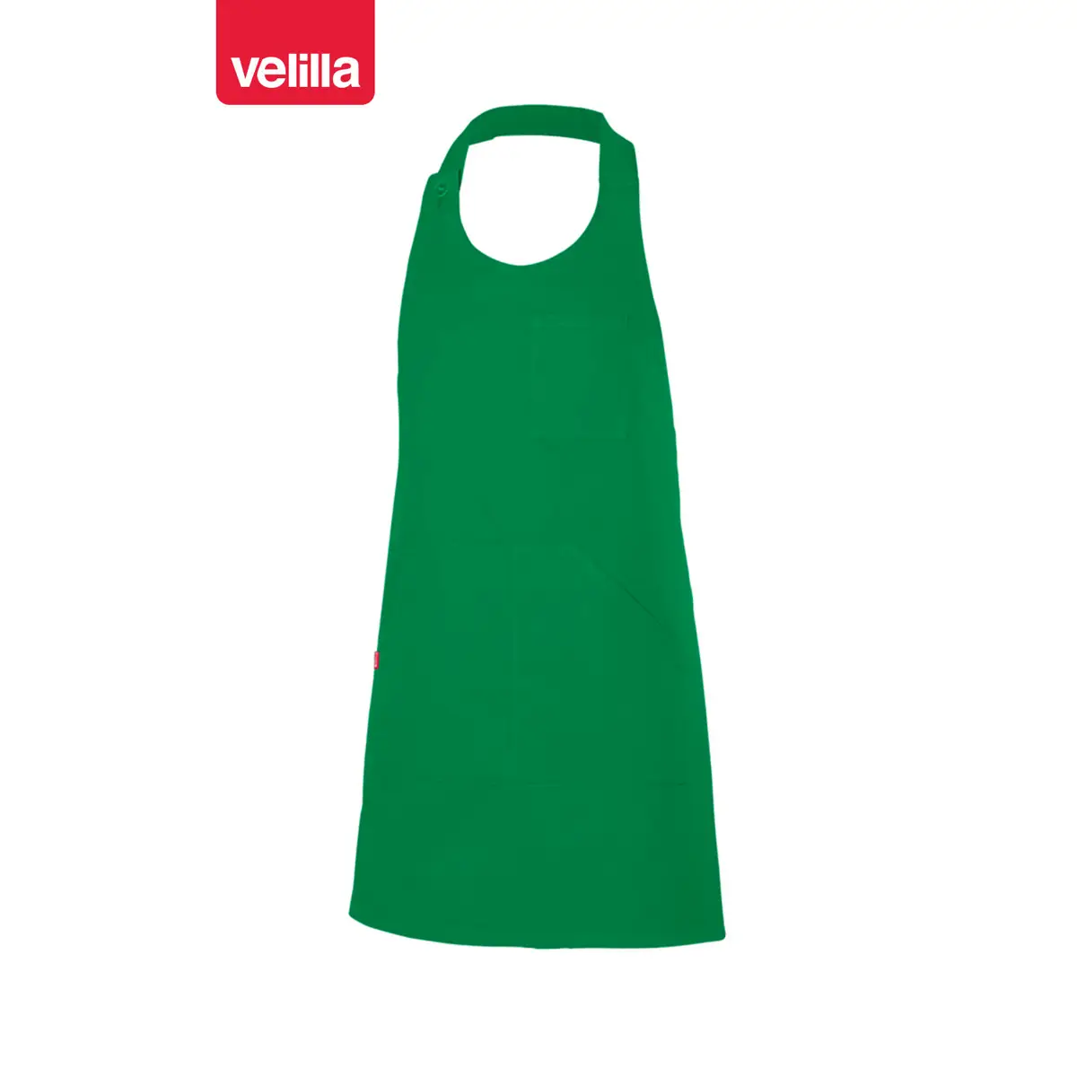 Delantal corto con peto abotonado Velilla 404212 10 Delantal corto con peto abotonado Velilla 404212 Verde, vista frontal