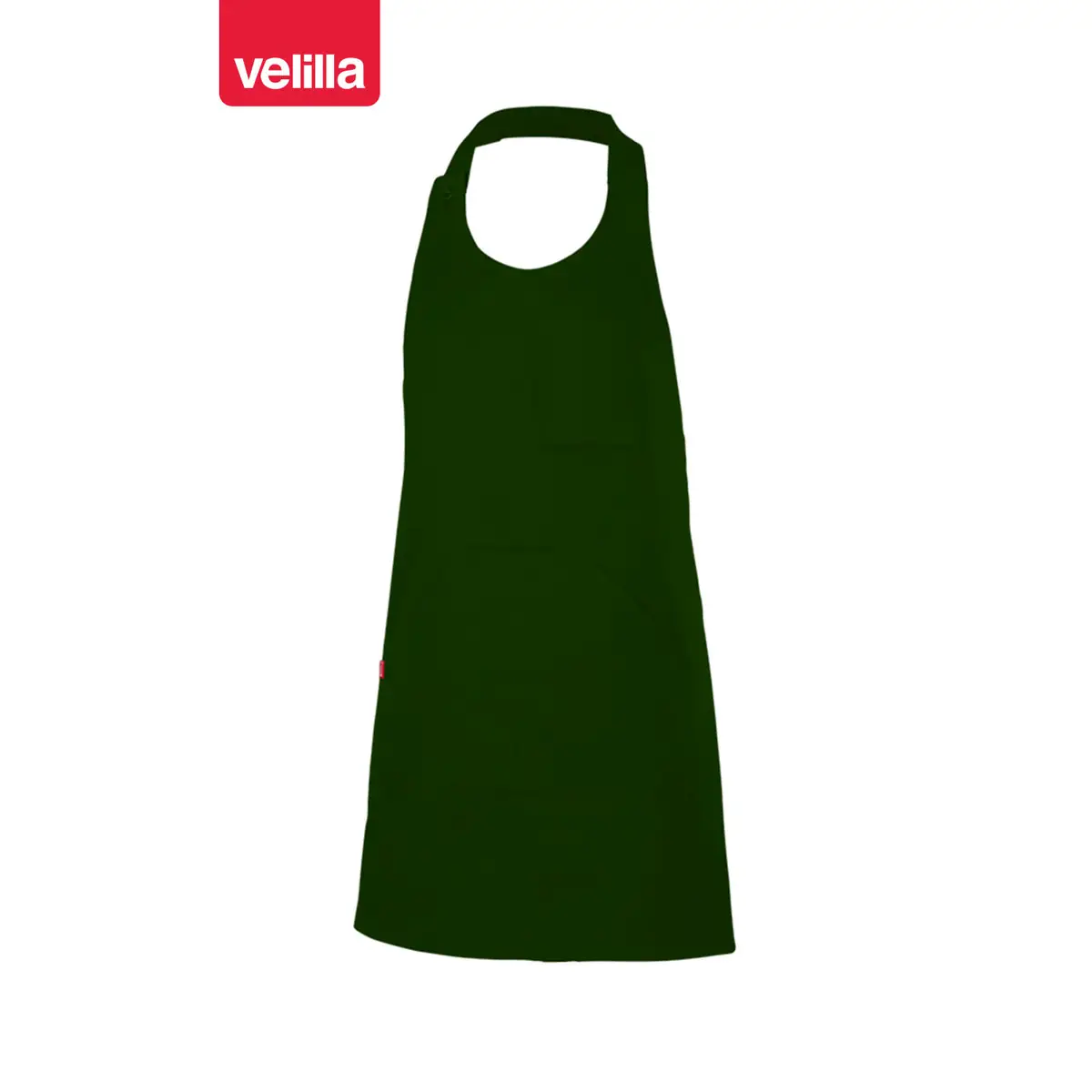 Delantal corto con peto abotonado Velilla 404212 12 Delantal corto con peto abotonado Velilla 404212 Verde bosque, vista frontal
