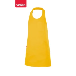 Delantal corto con peto abotonado Velilla 404212 Amarillo, vista frontal