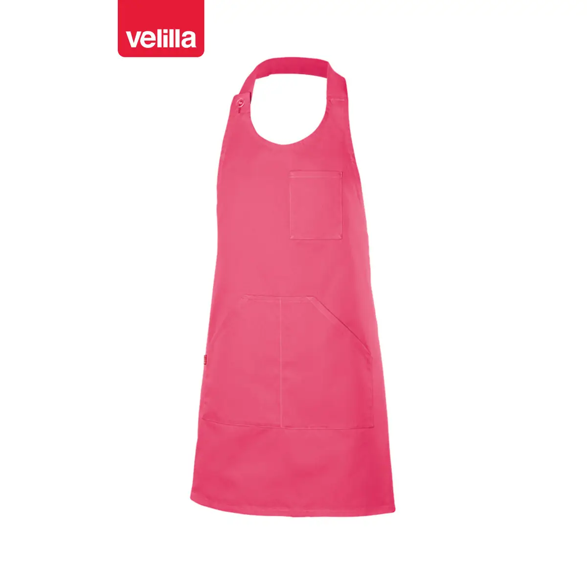 Delantal corto con peto abotonado Velilla 404212 24 Delantal corto con peto abotonado Velilla 404212 Fucsia, vista frontal