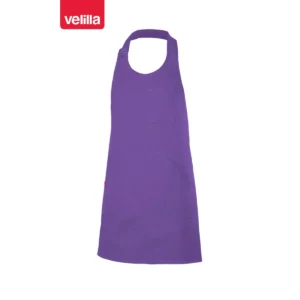 Delantal corto con peto abotonado Velilla 404212 Morado, vista frontal