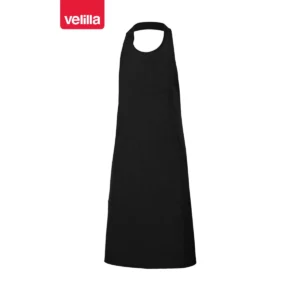 Delantal de sumiller con peto Velilla 404213 Negro, vista frontal