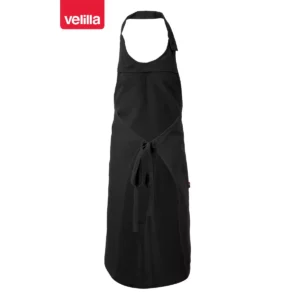 Delantal de sumiller con peto Velilla 404213 Negro, vista trasera