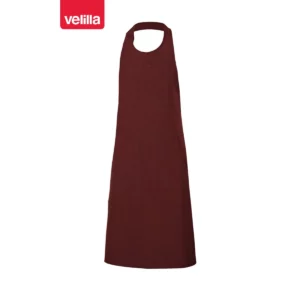 Delantal de sumiller con peto Velilla 404213 Granate, vista frontal
