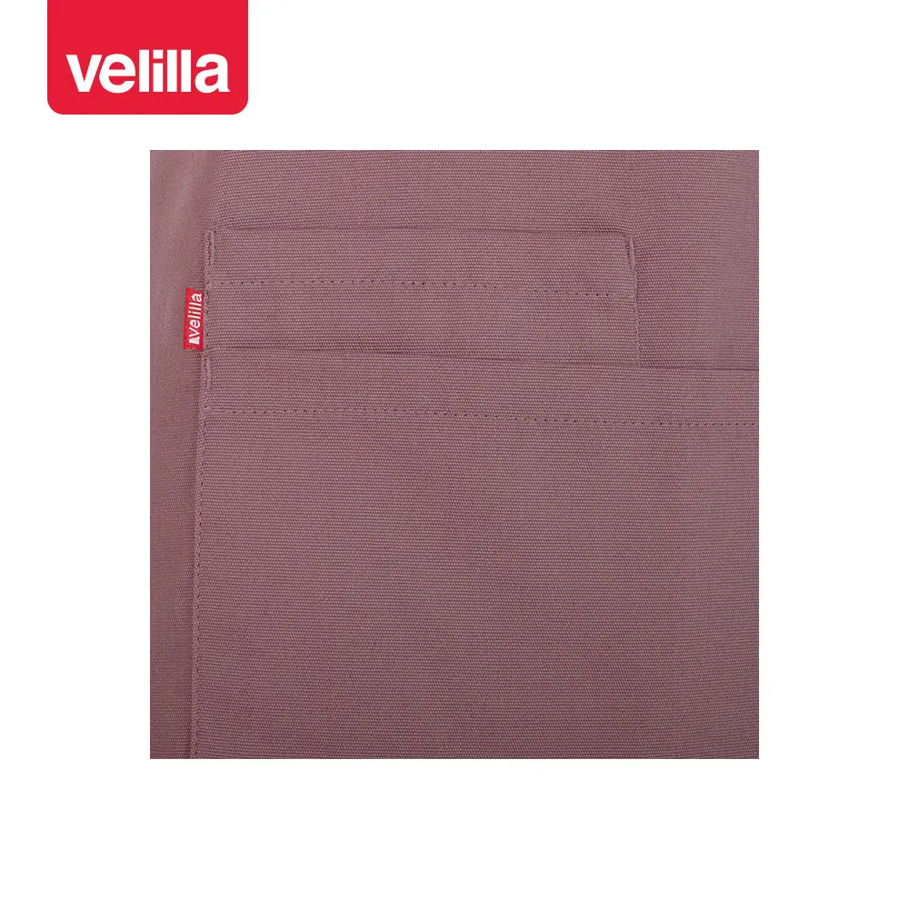 Delantal con peto Velilla NOUGAT 404214 20 Delantal con peto Velilla NOUGAT 404214 Grosella, detalle de bolsillo central