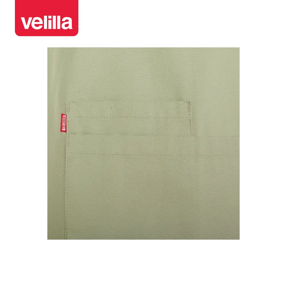 Delantal con peto Velilla NOUGAT 404214 18 Delantal con peto Velilla NOUGAT 404214 Pistacho, detalle de bolsillo central