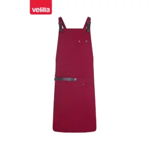 Delantal con peto Velilla MEZCAL 404215 Granate, vista frontal