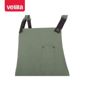 Delantal con peto Velilla MEZCAL 404215 Cactus, detalle de peto y tiras de ajuste