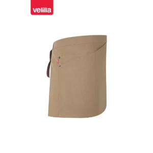 Delantal corto canvas bicolor Velilla 404221B Beige arena/Marrón, vista lateral opuesto