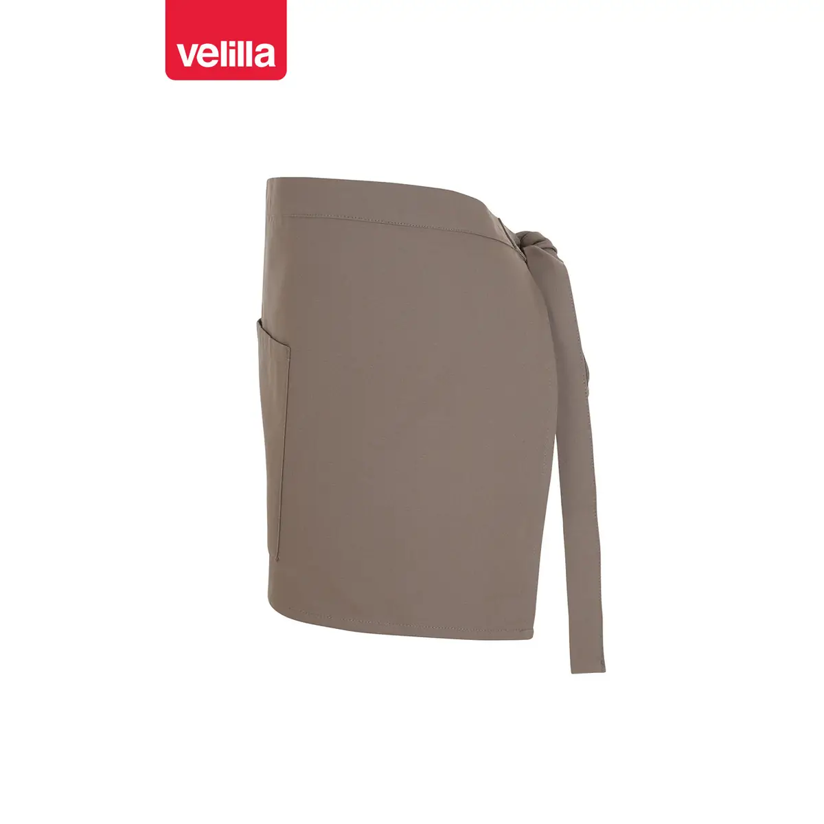 Delantal corto Velilla NOUGAT 404224 10 Delantal corto Velilla NOUGAT 404224 Avellana, vista lateral