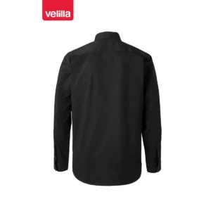 Camisa stretch de hombre Velilla 405003 Negro, vista trasera