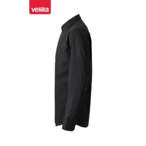 Camisa stretch de hombre Velilla 405003 Negro, vista lateral