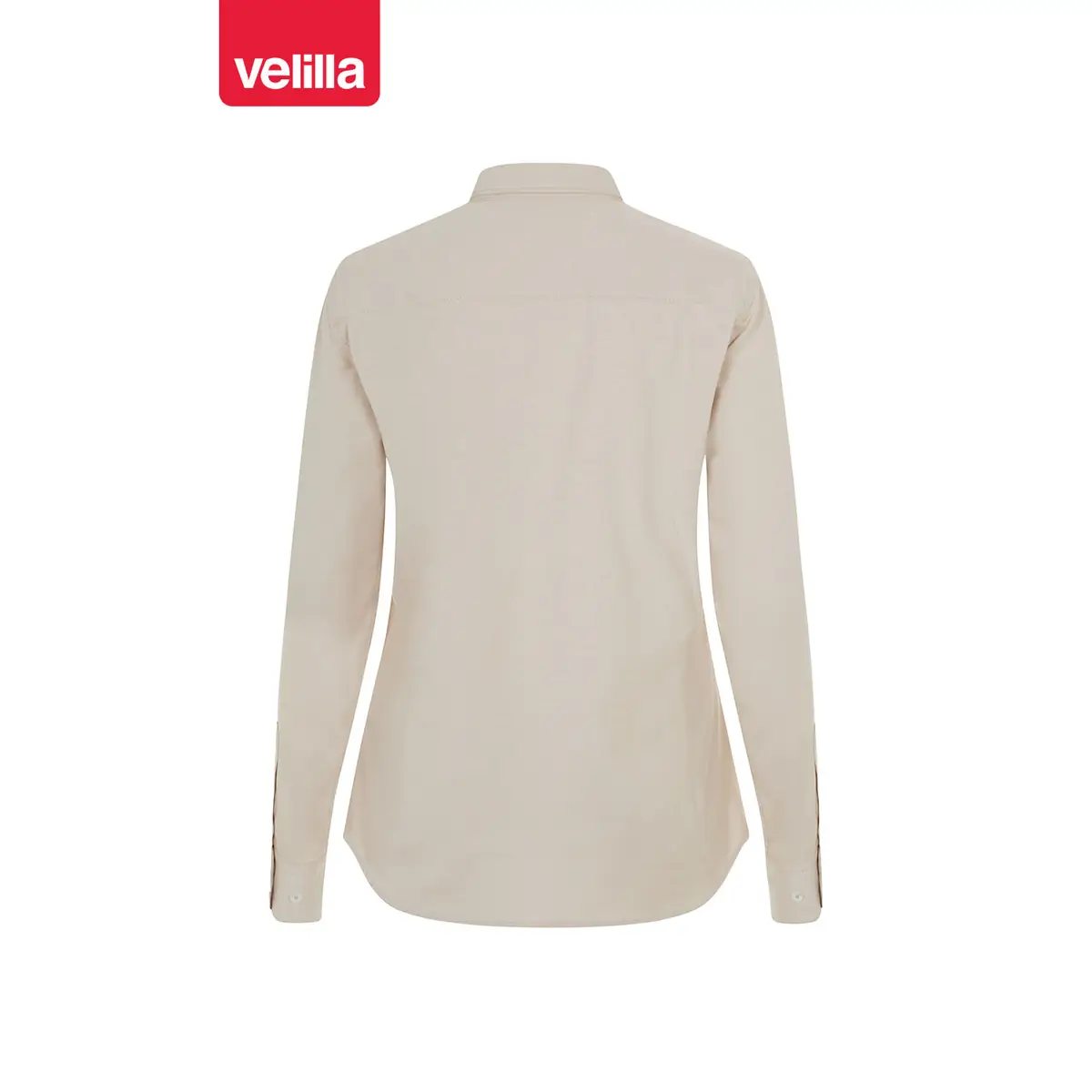 Camisa oxford stretch mujer Velilla 405005S 16 Camisa oxford stretch mujer Velilla 405005S Beige claro, vista trasera