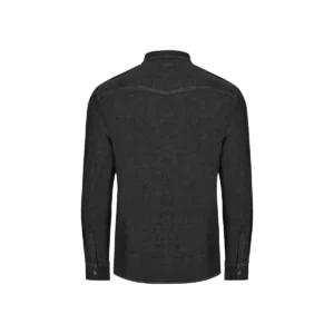 Camisa dénim stretch hombre Velilla 405006S Dénim gris oscuro, vista trasera