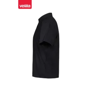 Camisa manga corta hombre Velilla 405008 Negro, vista lateral