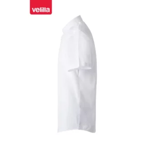 Camisa manga corta hombre Velilla 405008 Blanco, vista lateral