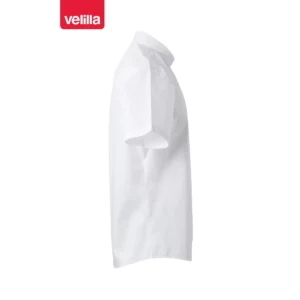 Camisa manga corta hombre Velilla 405008 Blanco, vista lateral opuesto