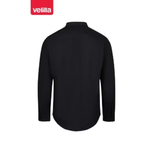 Camisa manga larga hombre Velilla 405009 Negro, vista trasera
