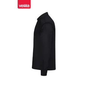 Camisa manga larga hombre Velilla 405009 Negro, vista lateral