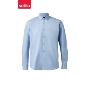 Camisa manga larga hombre Velilla 405009 Celeste, vista frontal