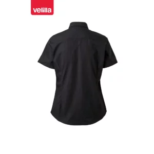 Camisa manga corta mujer Velilla 405010 Negro, vista trasera