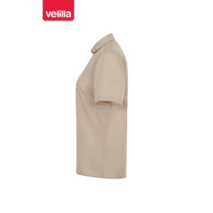 Camisa manga corta mujer Velilla 405010 Beige claro, vista lateral