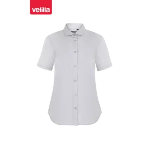 Camisa manga corta mujer Velilla 405010 Gris hielo, vista frontal