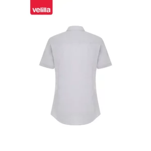 Camisa manga corta mujer Velilla 405010 Gris hielo, vista trasera