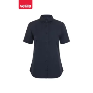 Camisa manga corta mujer Velilla 405010 Azul navy, vista frontal