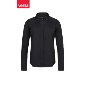 Camisa manga larga mujer Velilla 405011 Negro, vista frontal